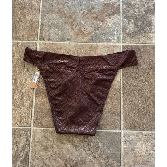 Skims Logo Mesh Brief Coffee Size XL - Picture 4 of 8